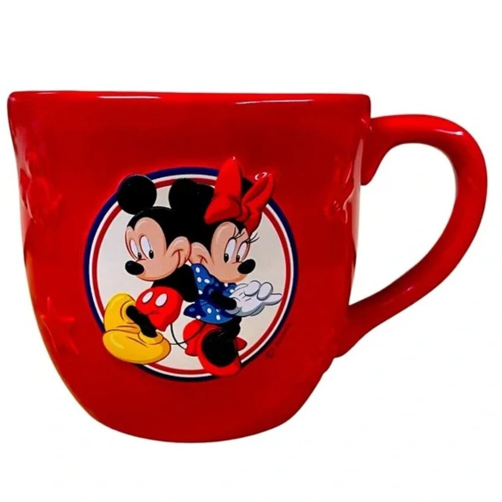 DISNEY-HALLMARK Mickey and Minnie Red Ceramic Mug